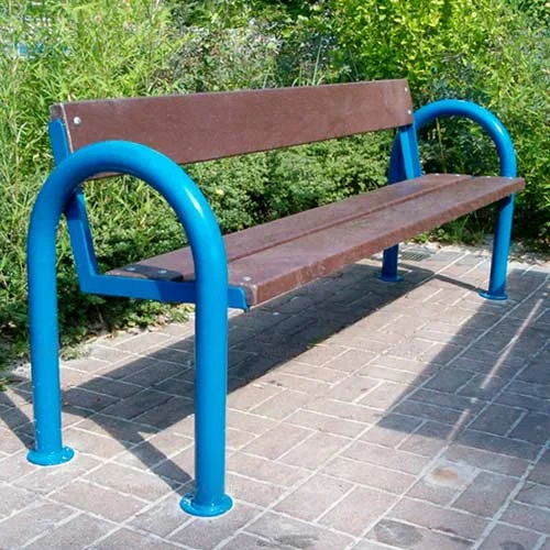 Latte de banc en plastique recyclé